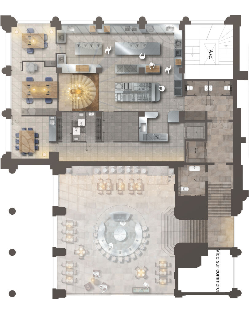Mezzanine Kitchen layout - project
